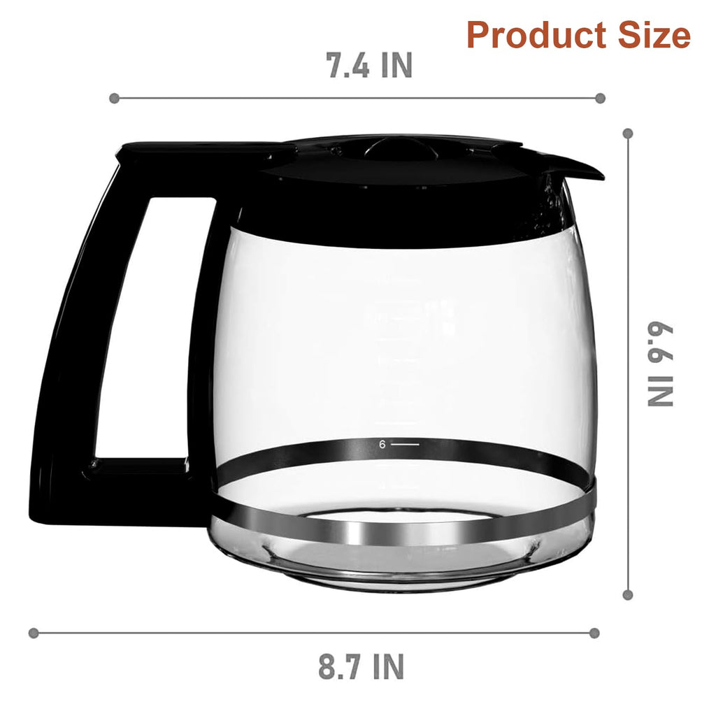 14-Cup Glass Carafe Replacement for Cuisinart Coffee Maker Models