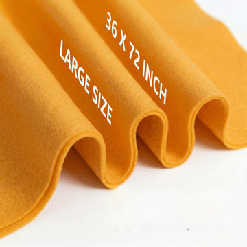 Golden Yellow Felt Fabric 36" x 72" 1.6mm Thick Large Craft Sheet