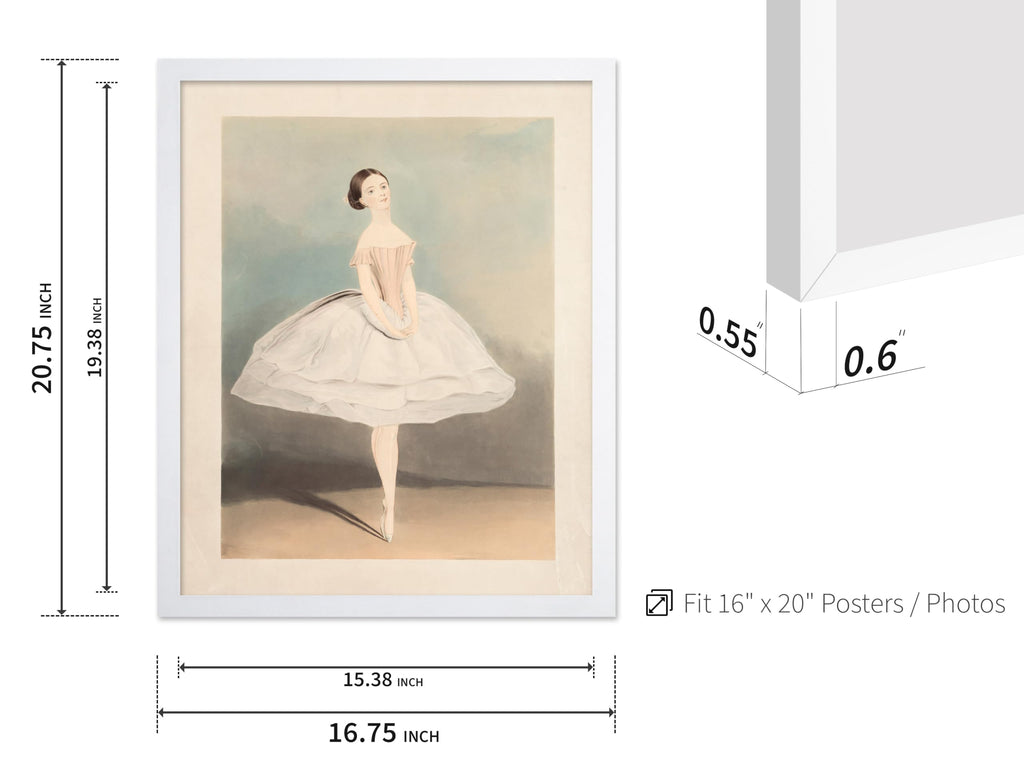 Master Vintage Miss Clara Webster Poster - Retro Ballet Dancer Print - Dance Art - Gift for Men, Women & Ballerina