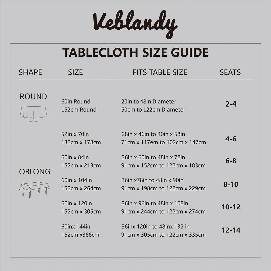 Textured Rectangle Tablecloth 60x120 inch Table Cloth Water Resistant Wrinkle Free Spill-Proof, Decorative Fabric