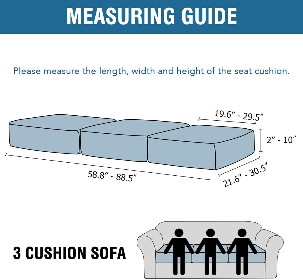 Velvet Stretch Couch Cushion Cover Plush Cushion Slipcover for Chair Loveseat Sofa Cushion Furniture Protector Seat