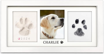 Paw Print Frame Kit, Dog/Cat Paw Print Keepsake, White