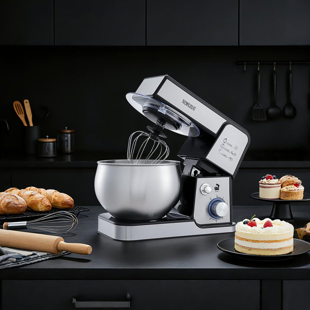 Stainless Steel 6-Speed 5.3QT Stand Mixer