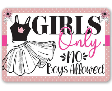 She Shed Sign - Girls Only - Metal Sign - Indoor/Outdoor Shed Art - She Shed Decor Gift, Funny Birthday Gifts for