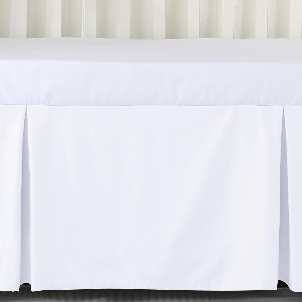 Crib Skirt Dust Ruffle, 100% Egyptian Cotton 400 Thread Count Soft Breathable Crib Bedding Skirt for Baby, Boys and