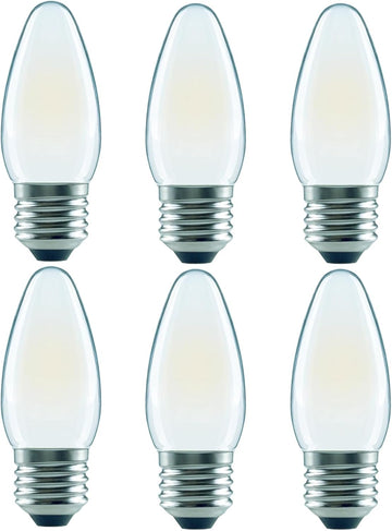 LED Candelabra Bulbs 40W Equivalent, Dimmable LED Bulbs, 4W E26 Base 2700K Soft Warm White Frosted Glass B11