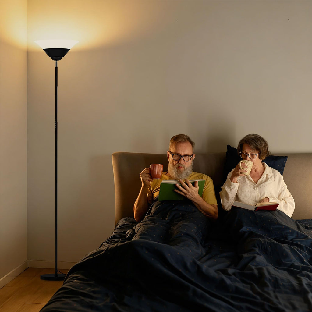 Floor Lamps, 72" Tall LED Standing Lamp with Remote/Button Control, 3000-6500K, 30W 1800LM Stepless Dimmable Modern