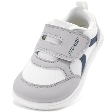 Toddler Boys Shoes Barefoot Sneakers Grey White