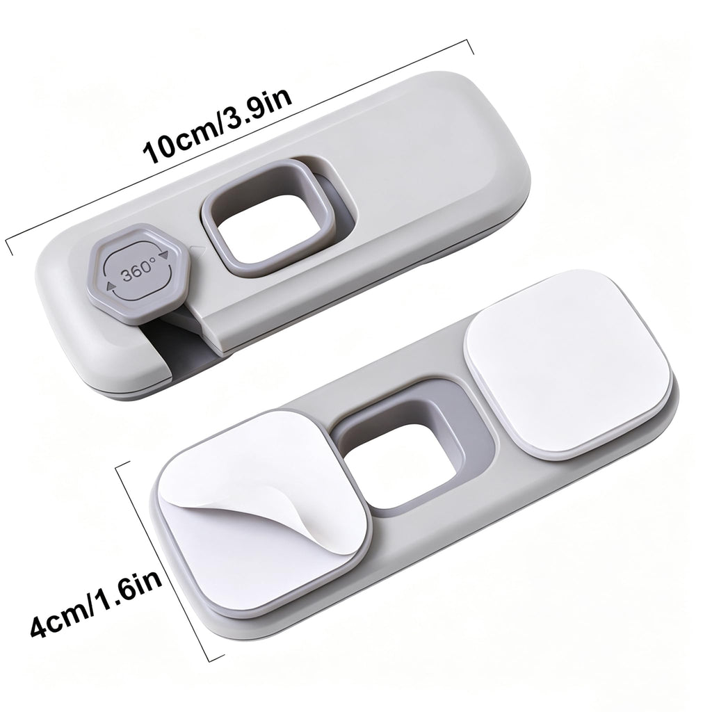 5 Pack Child Proof Refrigerator Lock, Fridge Locks for Kids with Sticky Adhesive Pads, Child Safety Locks for Doors