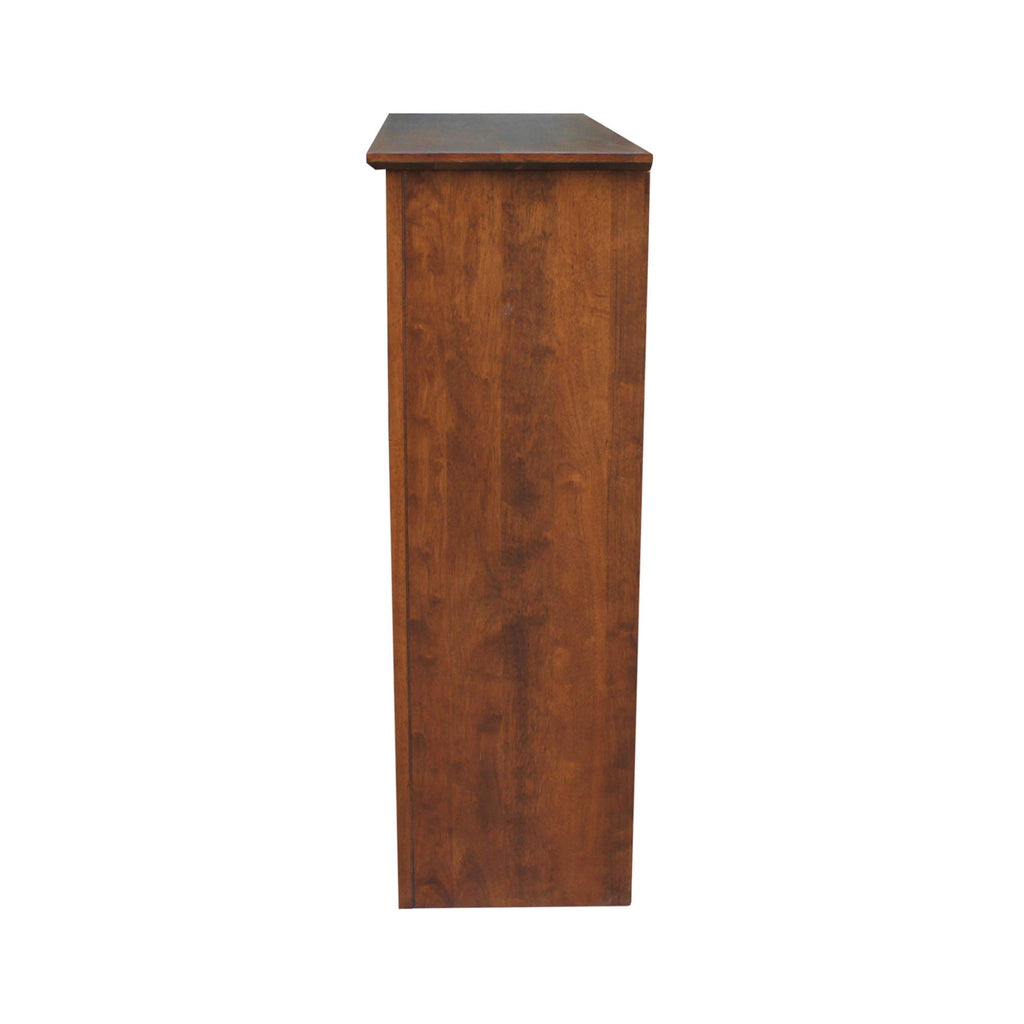 Solid Wood Bookcase 36 in. High, Espresso