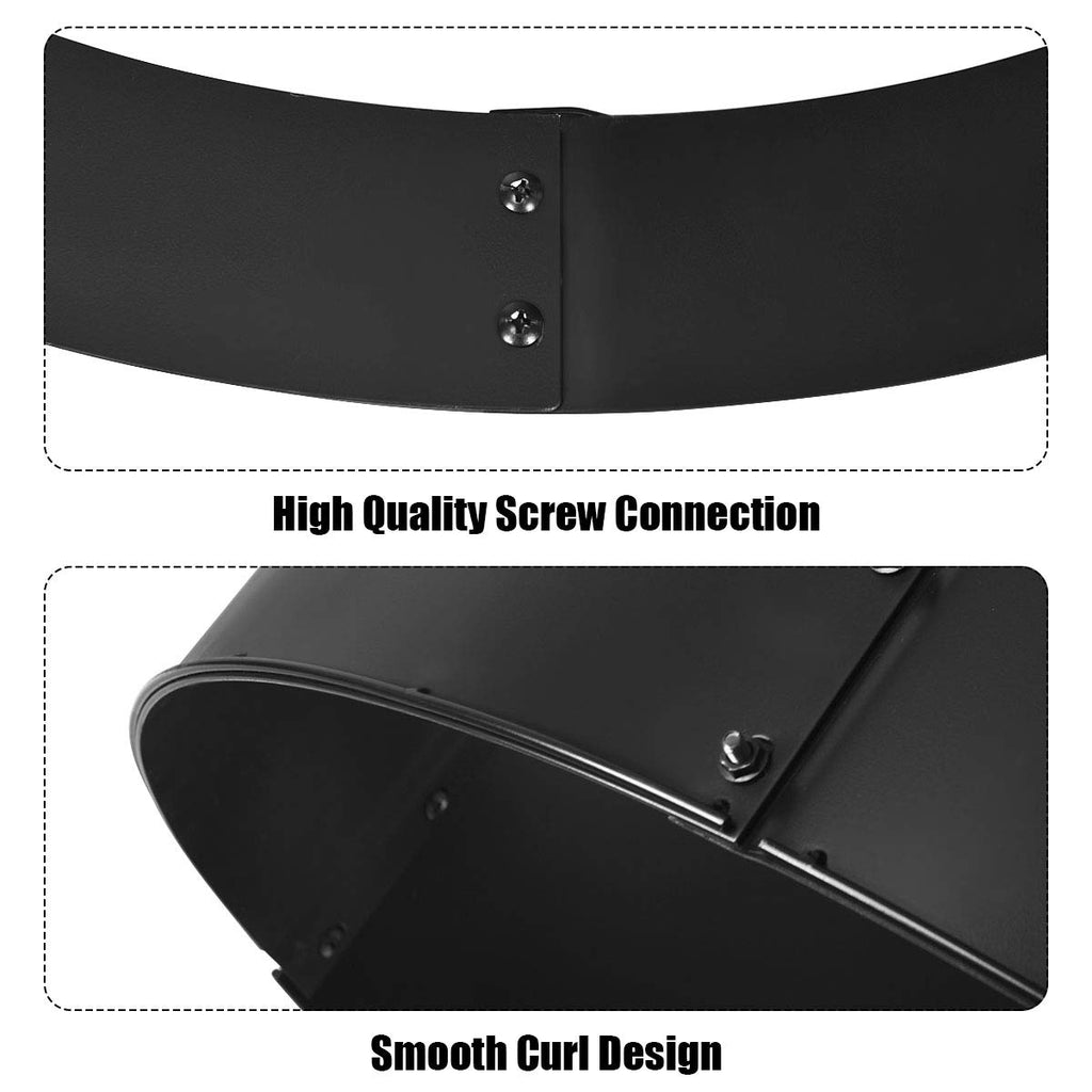 Fire Ring Heavy Duty Thick Solid Steel Fire Pit Liner 36-Inch Outer/30-Inch Inner Diameter, DIY Fire Pit Rim Above or