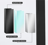 10 ft x 12 ft Lean to Gazebo, Hardtop Wall Pergola with Poly - Image 8