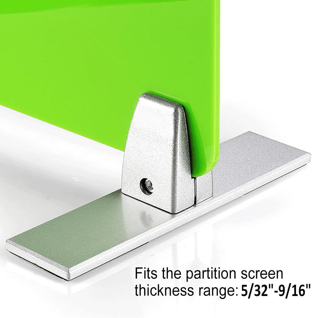 4 Pack Acrylic Sneeze Guard Holder Bracket, Desk Partition Divider Clip