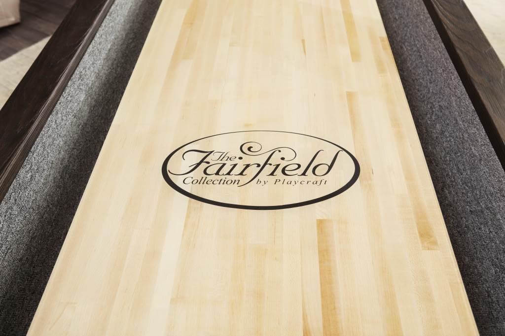 River 14' Weathered Black Pro-Style Shuffleboard Table