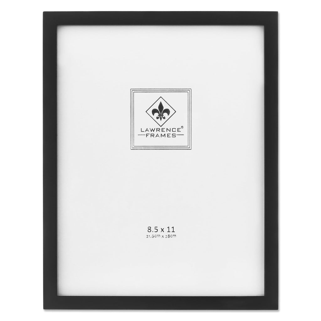 Black Wood Certificate Picture Frame, Gallery Collection, 8-1/2 by 11-Inch