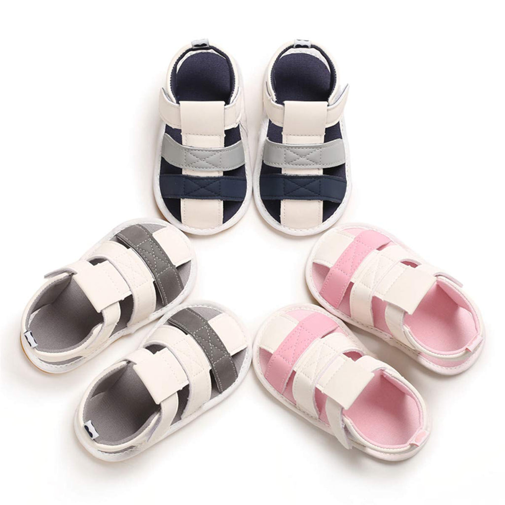 Infant Baby Boys Girls Summer Sandals Non Slip Soft Sole Toddler First Walker Crib Shoes