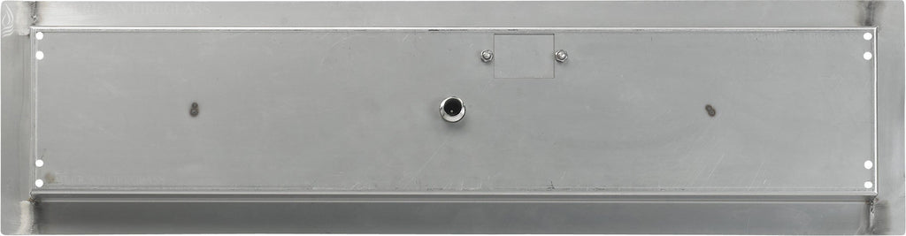 Fireglass Stainless Steel Linear Drop-in Fire Pit Pan and Burner, 30 by 6-Inch