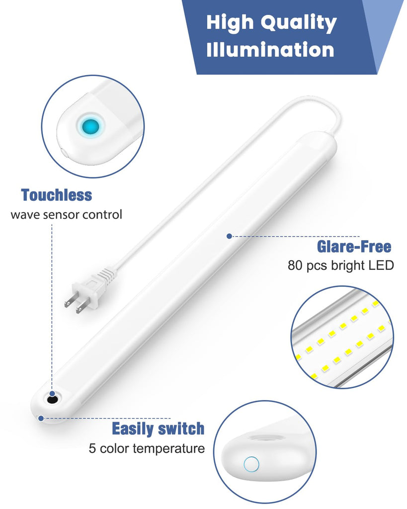 16" Hand Wave Under Cabinet Lights with 5 Color Temperature