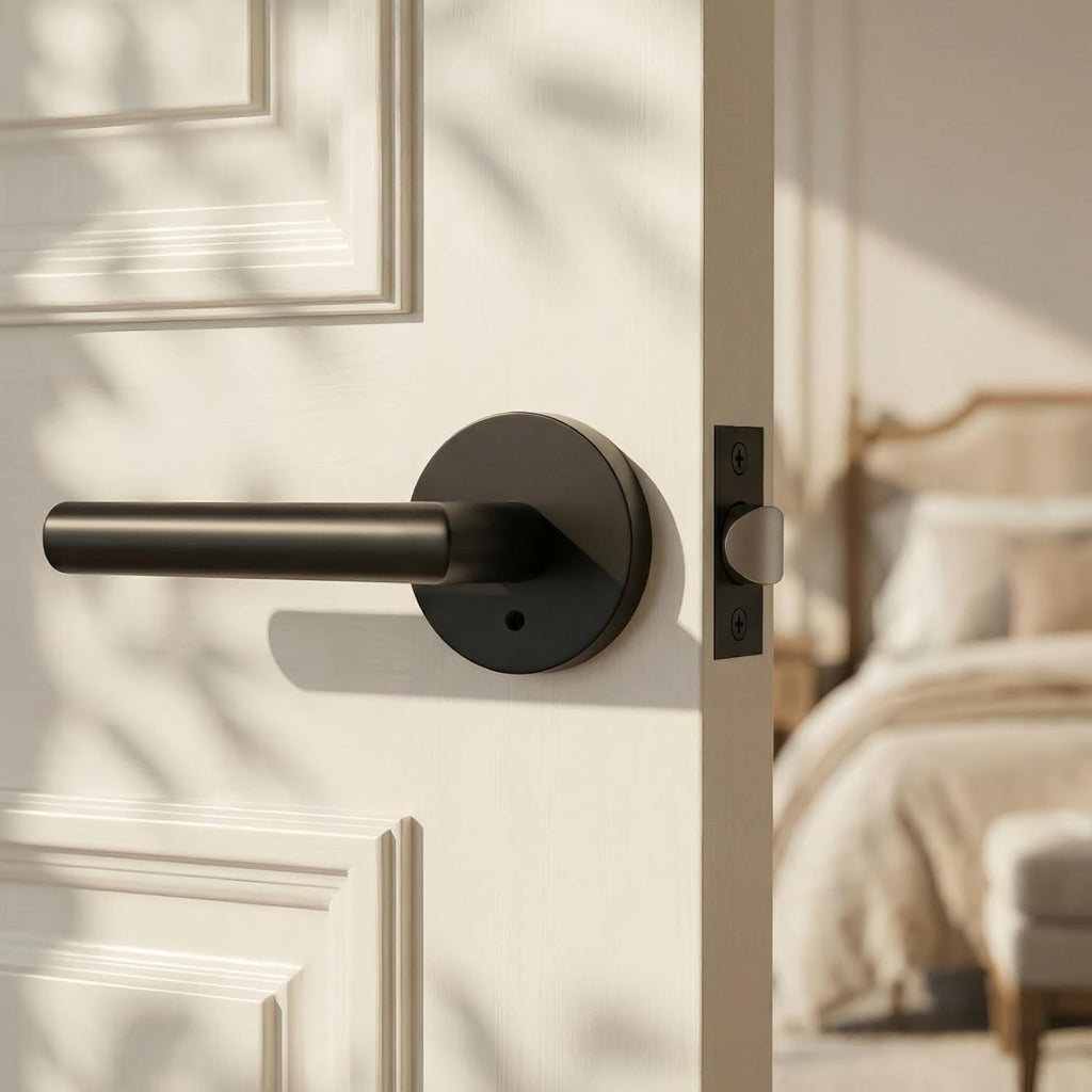 Black Door Handles Interior, Privacy Matte Black Interior Door Handles - Door Lever