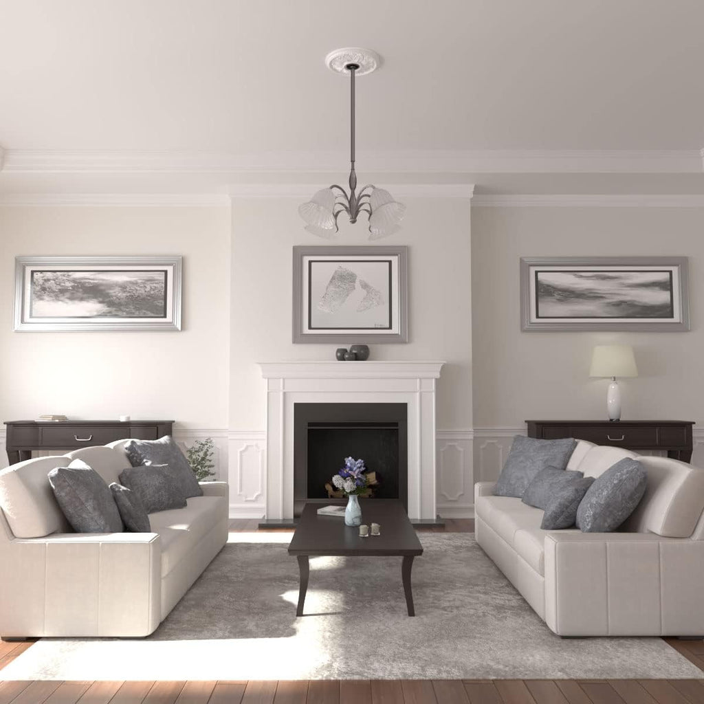 18 1/8-Inch OD x 3 1/2-Inch ID x 2 3/4-Inch Edinburgh Ceiling Medallion