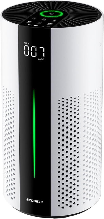 Air Purifiers for Home Large Room up to 1800 Ft², Air Purifiers for Bedroom 360° Air Intake with Sma