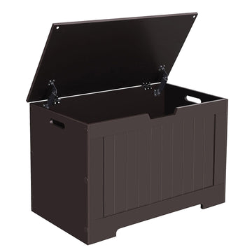Storage Chest, 29.9 Inches Width Storage Bench, Entryway Bench with 2 Safety Hinges, Shoe Bench, Farmhouse Style