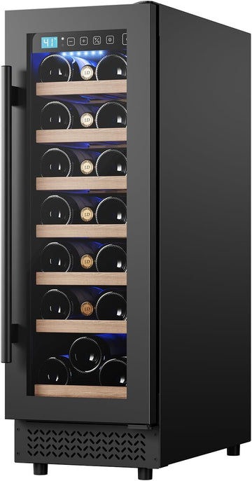 12" Wine Cooler Refrigerator 21 Bottle Wine Fridge Built-in or Freestanding with