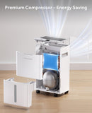 21 Pints Dehumidifier for Basement - 1500 Sq.ft Dehumidifiers for Home, Bedroom & Bathroom with Continuous Drain Hose