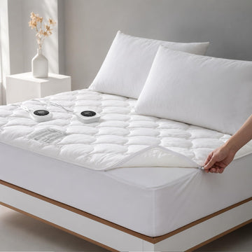 Heated Mattress Pad, Zipper-Removable Top, Machine Washable