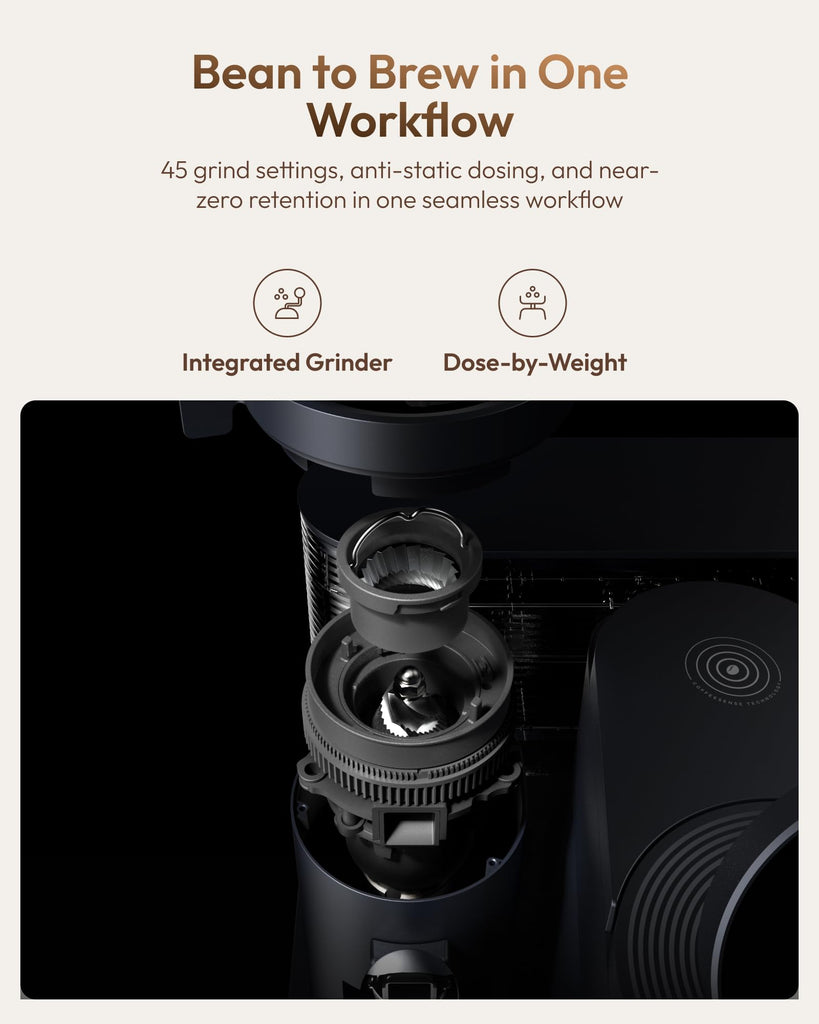 Dual Boiler Espresso Machine with Grinder and Dual Built-In Scales