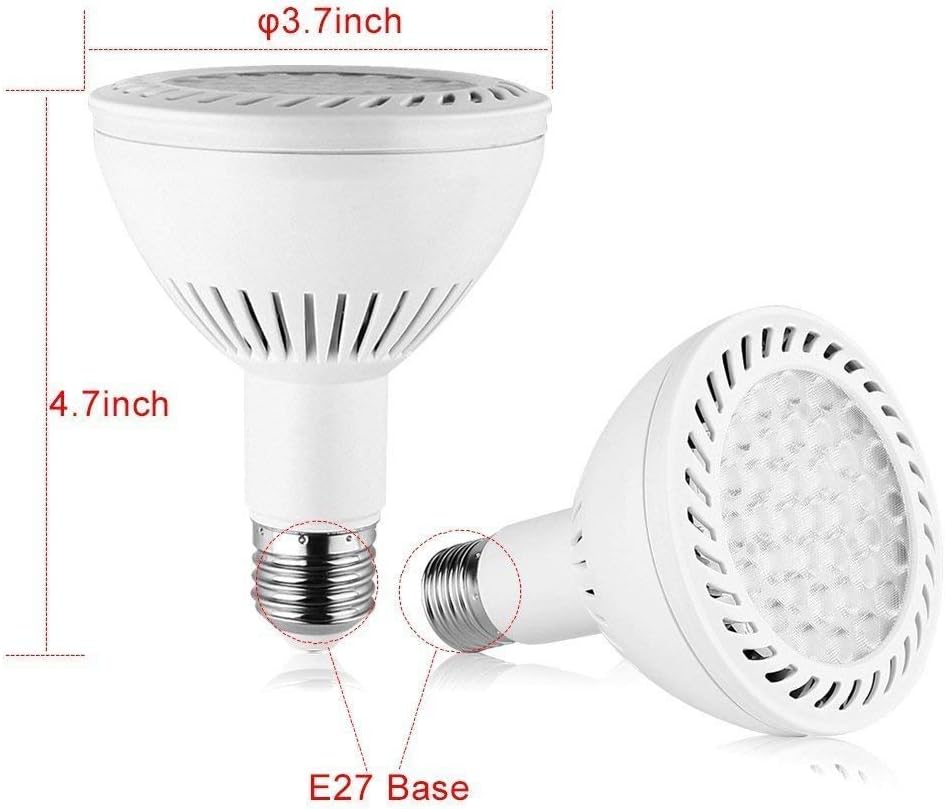 PAR30 Spotlight Light LED Bulbs Long Neck E26 E27 Base 35W 3500LM 25°Beam Angle Daylight White LED Flood Light Bulbs