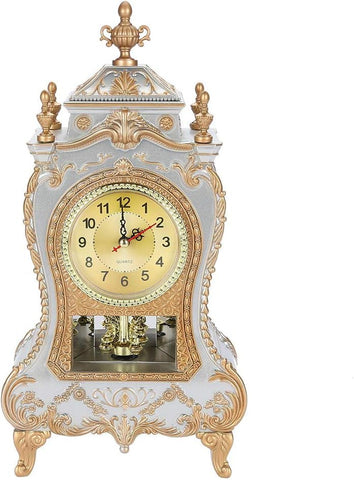Kudoo Vintage Style Desk Clock, Decorative Mantel Clock