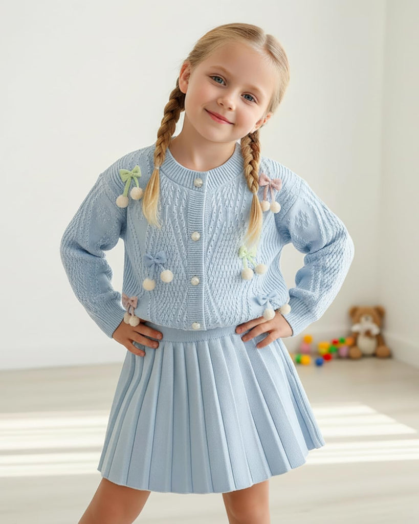 Girls Sweater Skirt Set Toddler 2 Piece Winter Fall Outfit