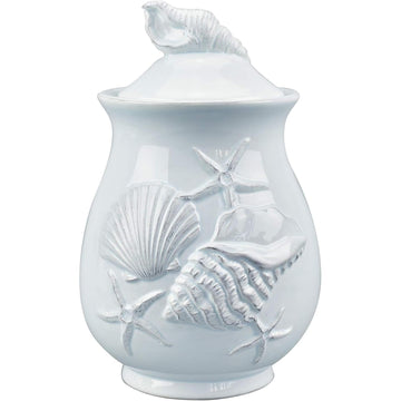 Laguna Coastal Canister, 9-inch Height, Blue