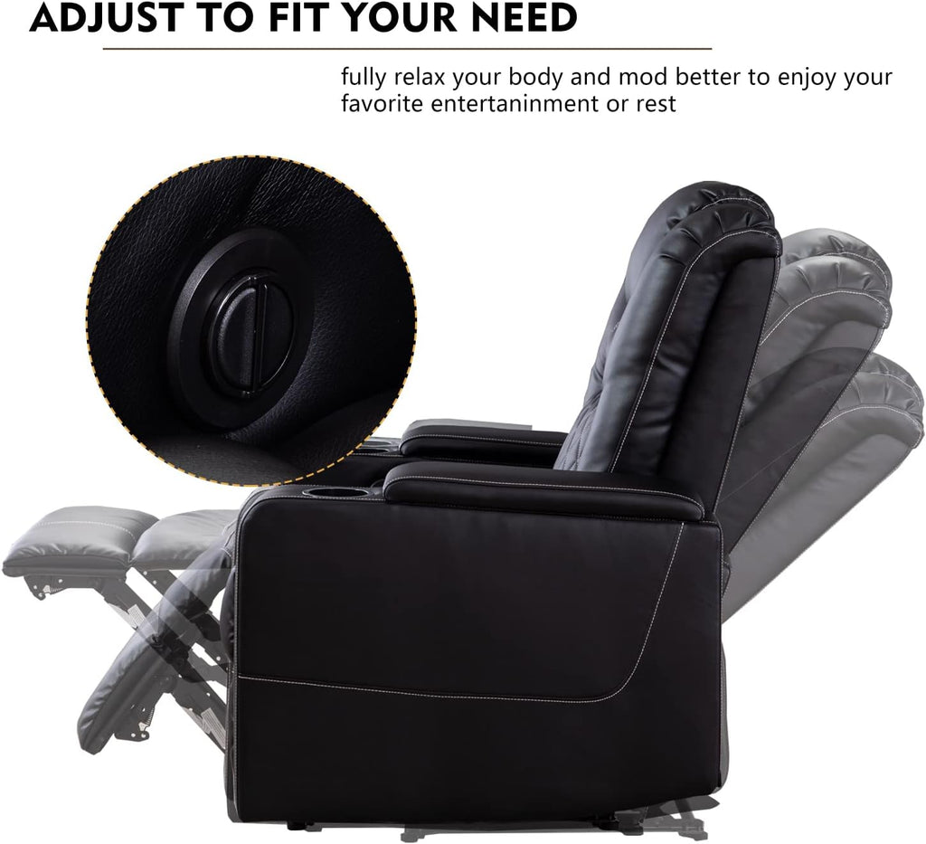 Electric Power Recliner Chair with USB Ports and Cup Holders
