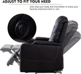 Electric Power Recliner Chair with USB Ports and Cup Holders