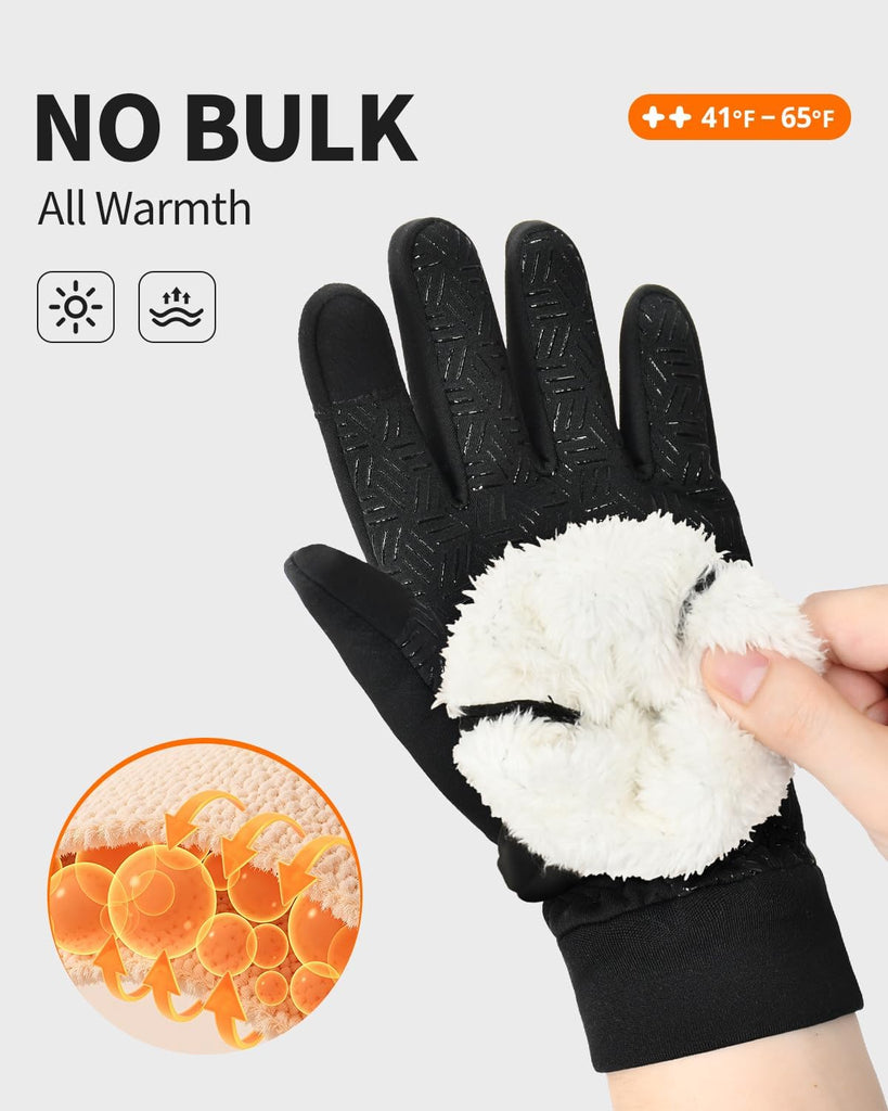 Kids Winter Gloves for Boys Girls, Warm Touchscreen