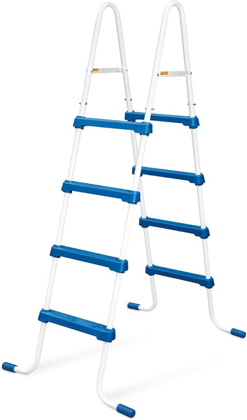 52" SureStep Pool Ladder, for Above Ground Swimming Pools, Blue & White | Lightweight, Removable Ladder with Non-Slip