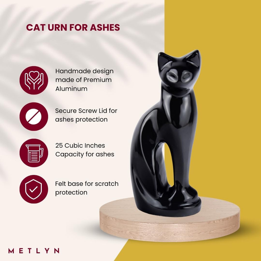 Cat Urns for Ashes - Pet Memorial Cat Urn Cat Memorial Gift, Pet Urn for Cat Ashes Keepsake Pet urns for Cats Ashes