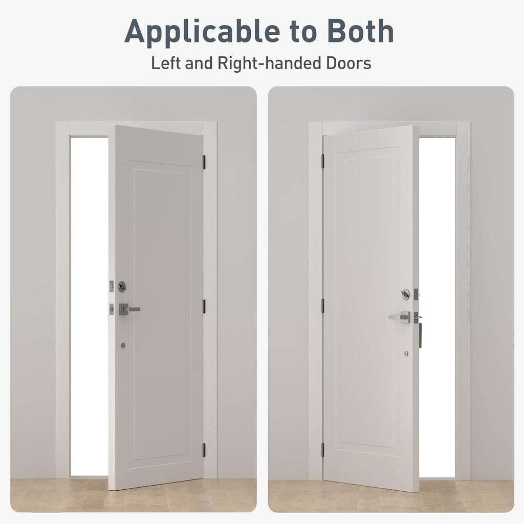 Self Closing Door Hinges 3.5 Inch, Spring Loaded Hinges, Adjustable Tension Door, UL Listed