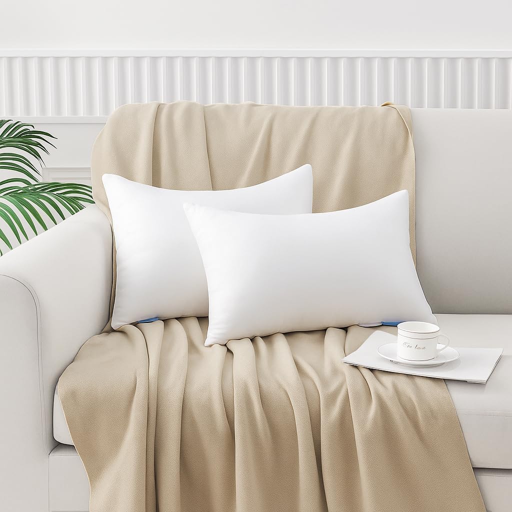 12x20 Throw Pillow Inserts, Lumbar Pillow Inserts for Couch - Set of 2