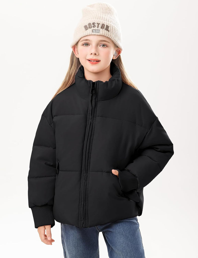 Girls Winter Puffer Jacket Kids Warm Quilted Winter Coat
