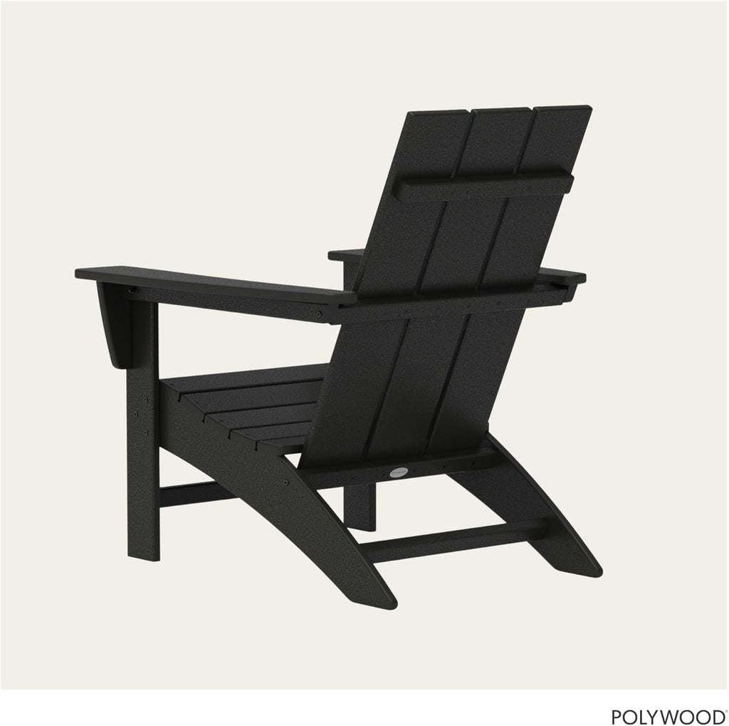 Modern Adirondack Chair - All-Weather Outdoor Lawn Adirondack Chairs - HDPE, Fade-Resistant & Durable Outdoor