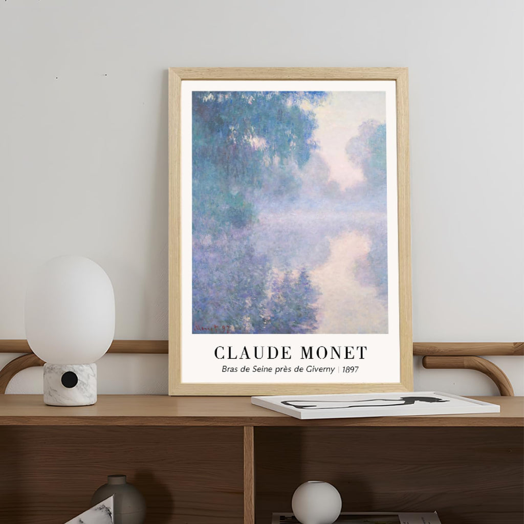 Claude Monet Water Lilies Wall Art Set of 3, 12x16 Framed Prints