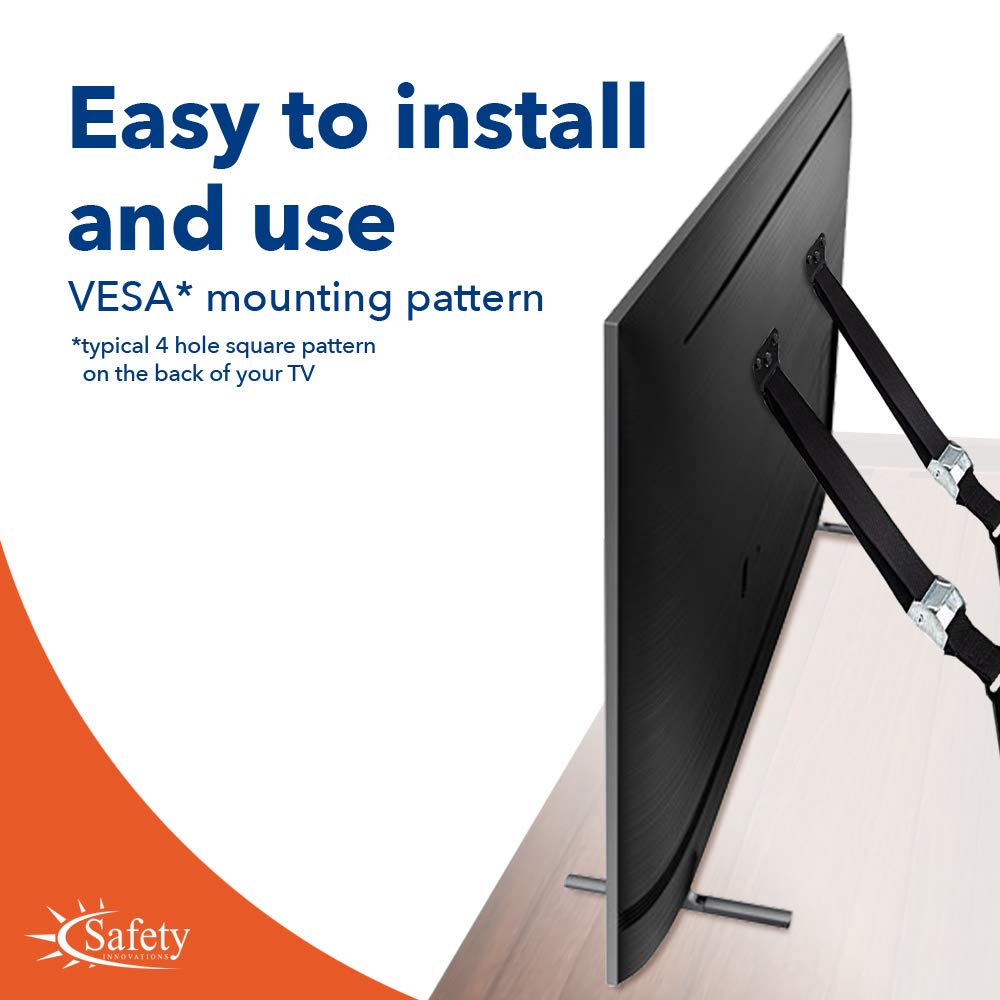 Heavy Duty TV and Furniture Straps - Baby Proofing Anti Tip Straps for Child and Baby Safety - Expert Designed Strap