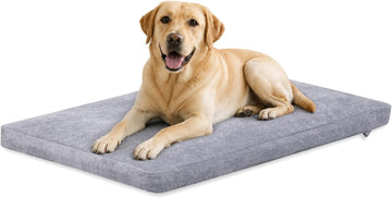 Dual-Layer Memory Foam Dog Bed for Large Dogs, Waterproof Washable Cover