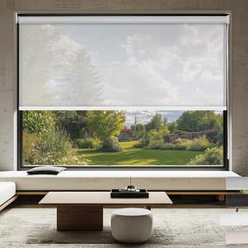 Light Filtering Roller Shades for Windows 5% Openness Solar Shades UV Protection Light Filtering Roller Blinds Solar
