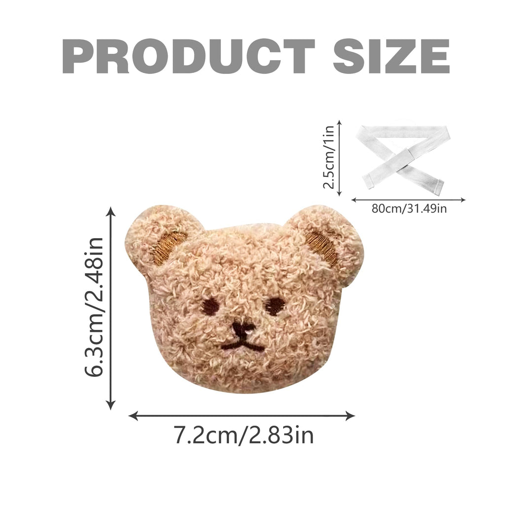 Cartoon Bears Curtain Tiebacks, Cute Cartoon Animal Curtain Holdbacks for Safari Nursery & Jungle Theme Rooms - 2 Pack