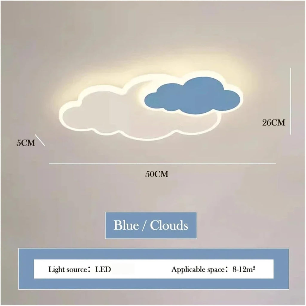 Kids Cloud LED Flush Mount Ceiling Light, Modern Creative Clouds Lamp for Baby Girl Boy Bedroom Nursery Living Room