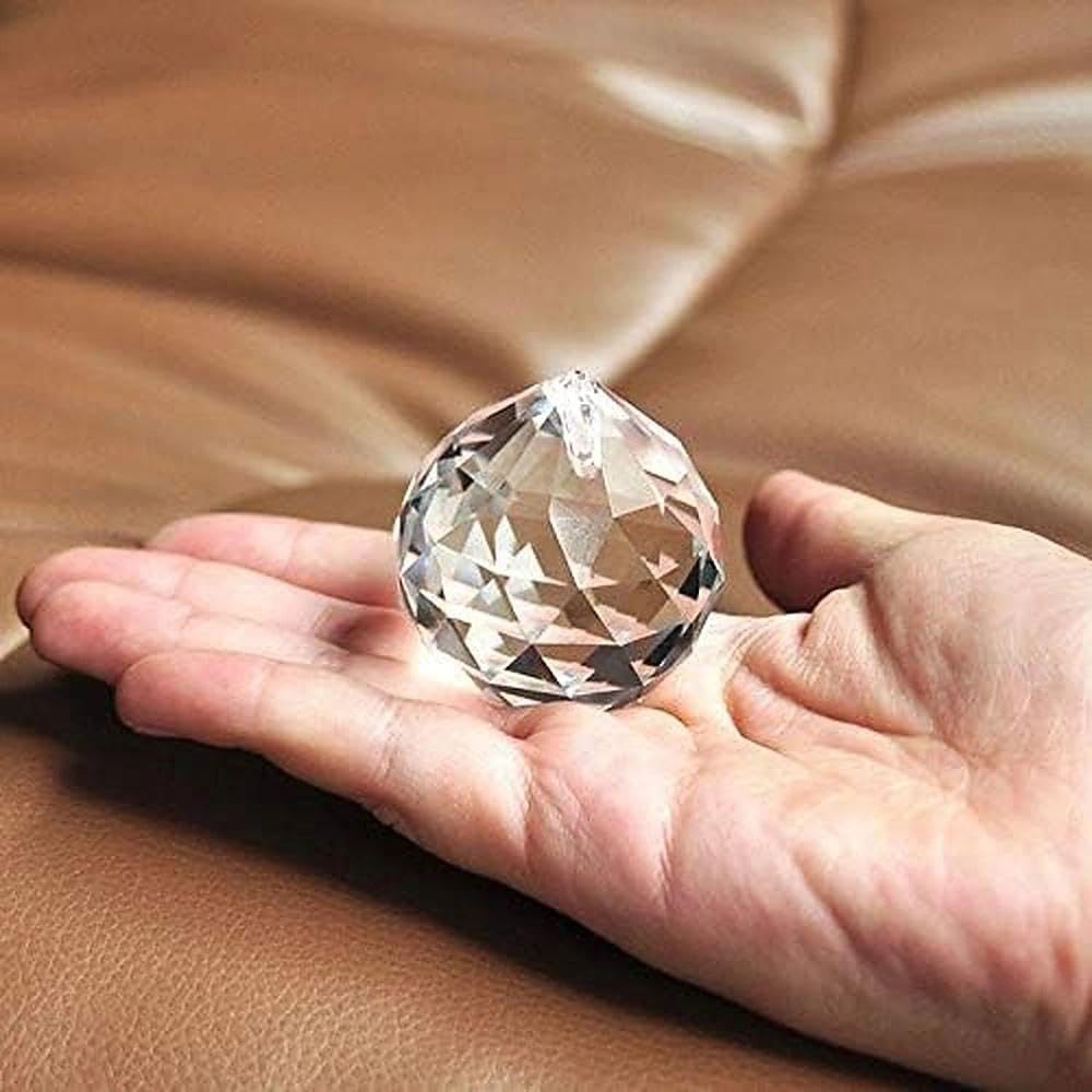 10Pack 40mm/1.57'' Crystal Ball Prism Suncatchers for Window Hanging,Clear - K9 Crystal,Rainbow Maker